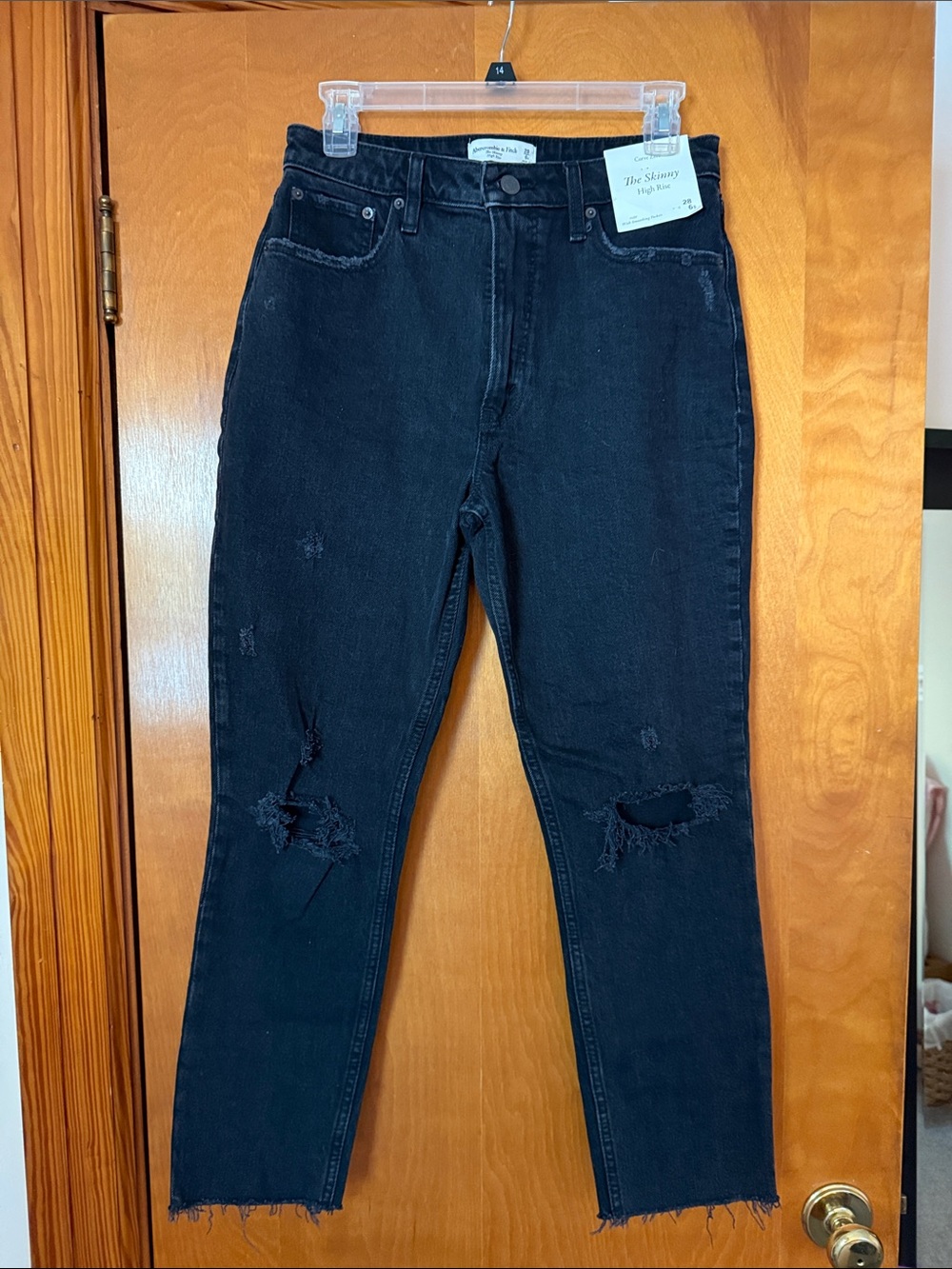 A&F Curve Love Skinny High Rise - Black